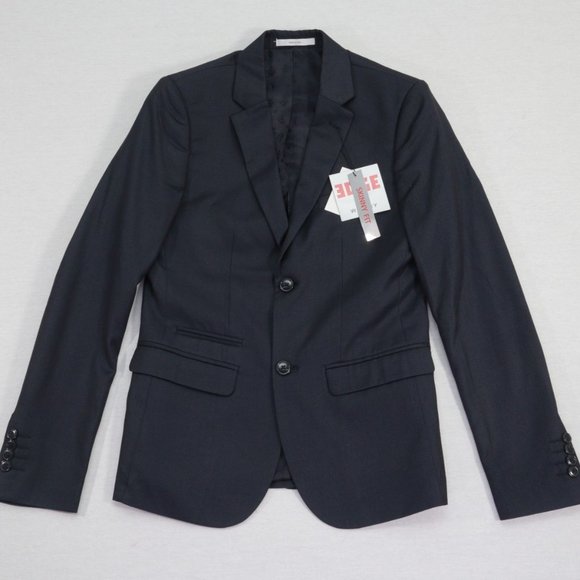 EDGE Navy Blue Blazer Sport Coat Jacket - Picture 1 of 7